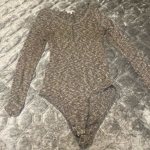 Charlotte Russe zipper body suit